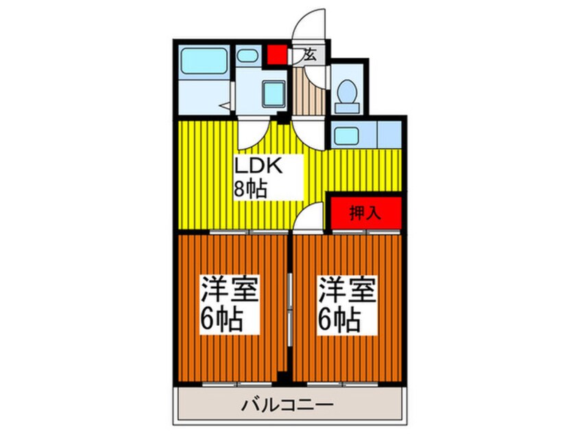 間取図 グリーンセピア
