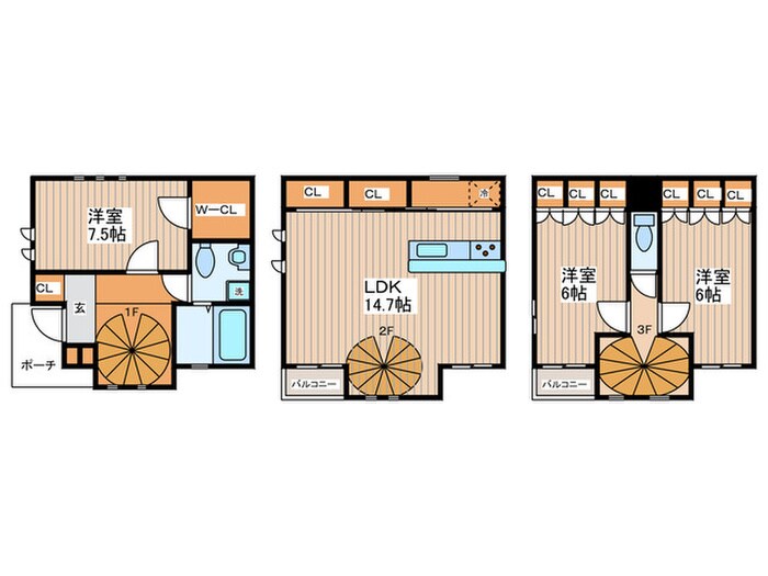 間取り図 ラ・ル－チェ上北沢