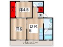 ビレッジハウス検見川７号棟の間取図