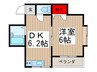 クレールＳ 1DKの間取り