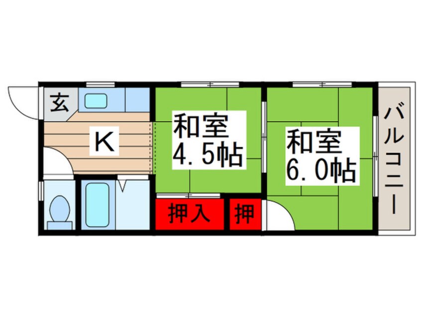 間取図 相浦コ－ポ