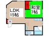 豊岡SHビル 1LDKの間取り