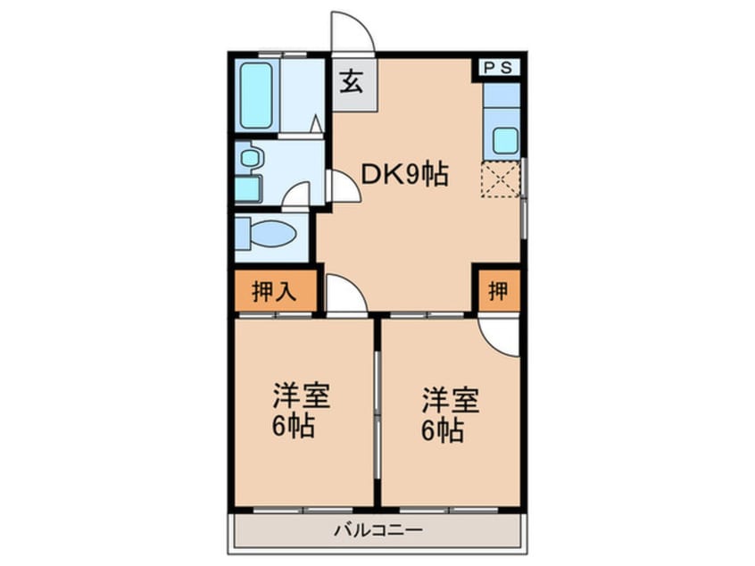 間取図 ヒルズイシダⅡ