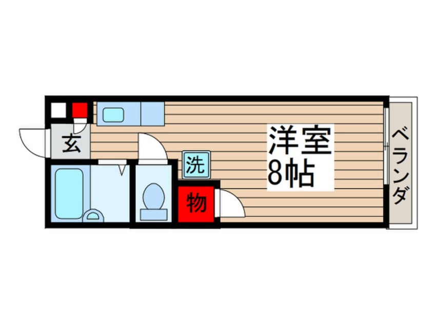 間取図 プティシャンブルＫ