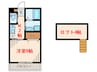 HANAⅡ 1Kの間取り