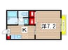サンロード 1Kの間取り