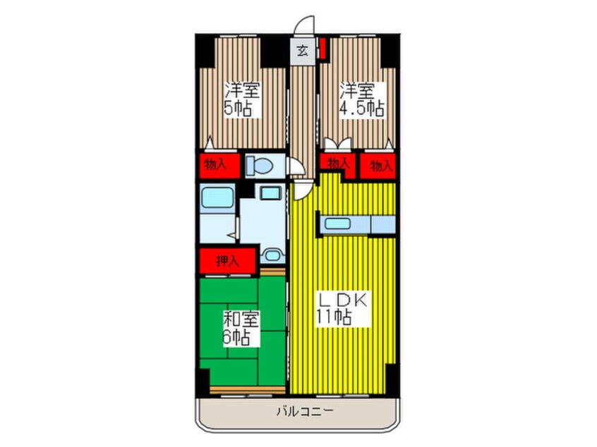 間取図 エトワ－ル  テラ