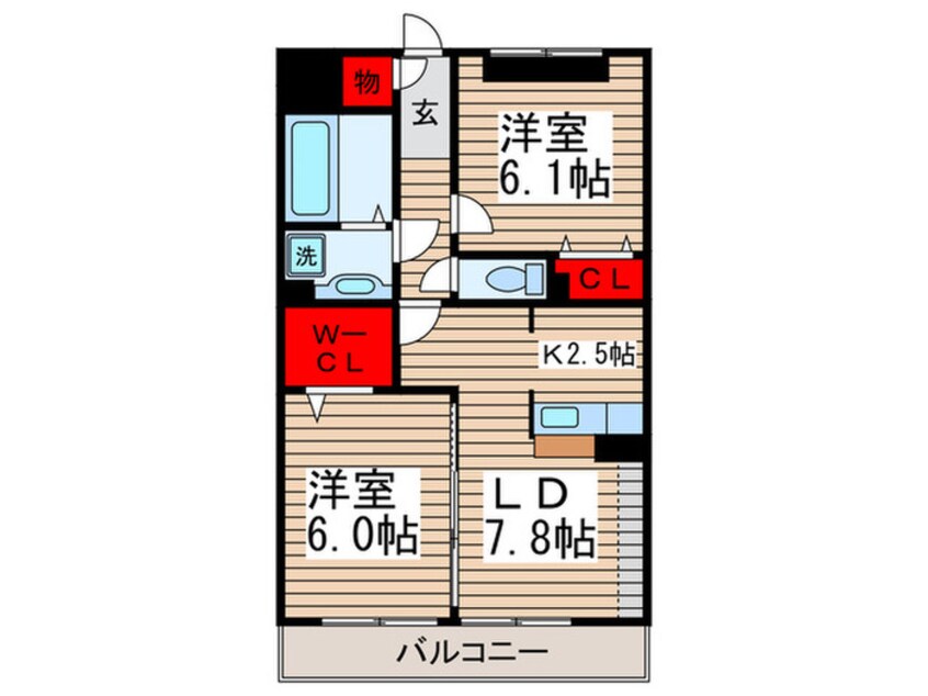 間取図 レガロ新宿