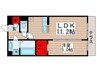 レガロ新宿 1LDKの間取り