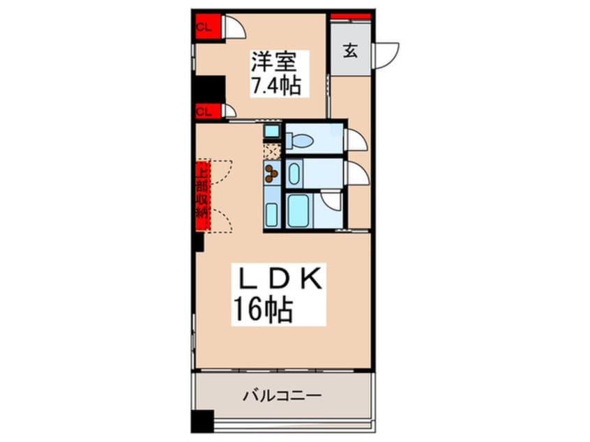 間取図 ドゥーエ清澄白河