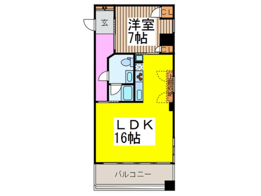 間取図 ドゥーエ清澄白河