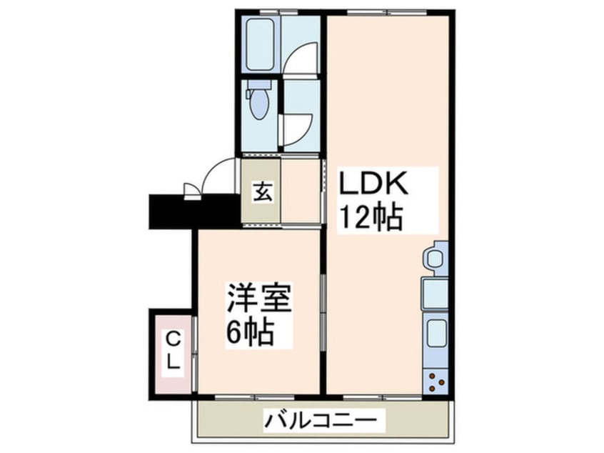 間取図 藤が丘団地６号棟