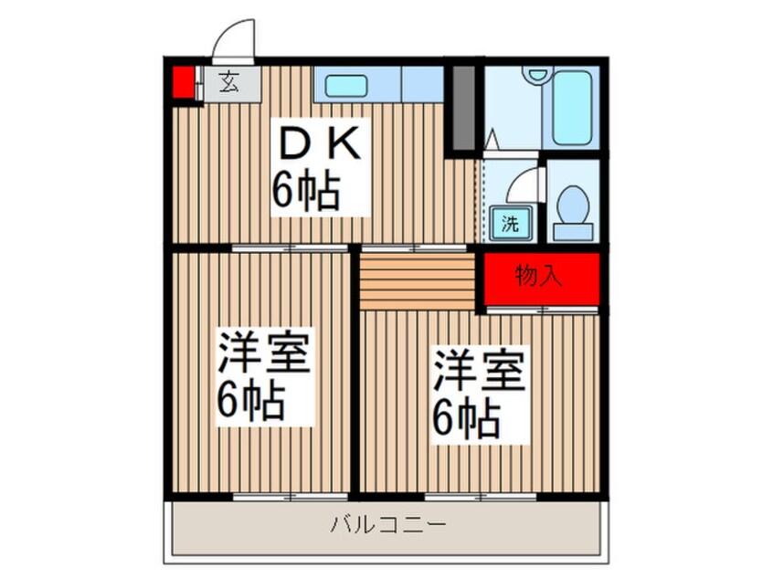 間取図 第二荻島ユニティ