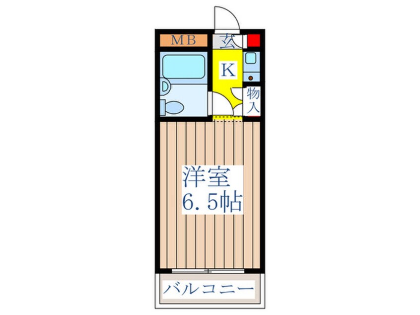 間取図 パ-クアベニュ-富岡