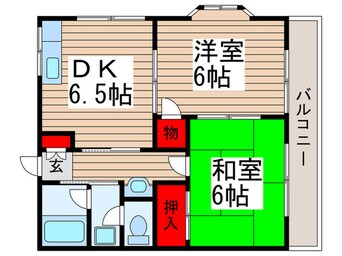 間取図 サンハイツ
