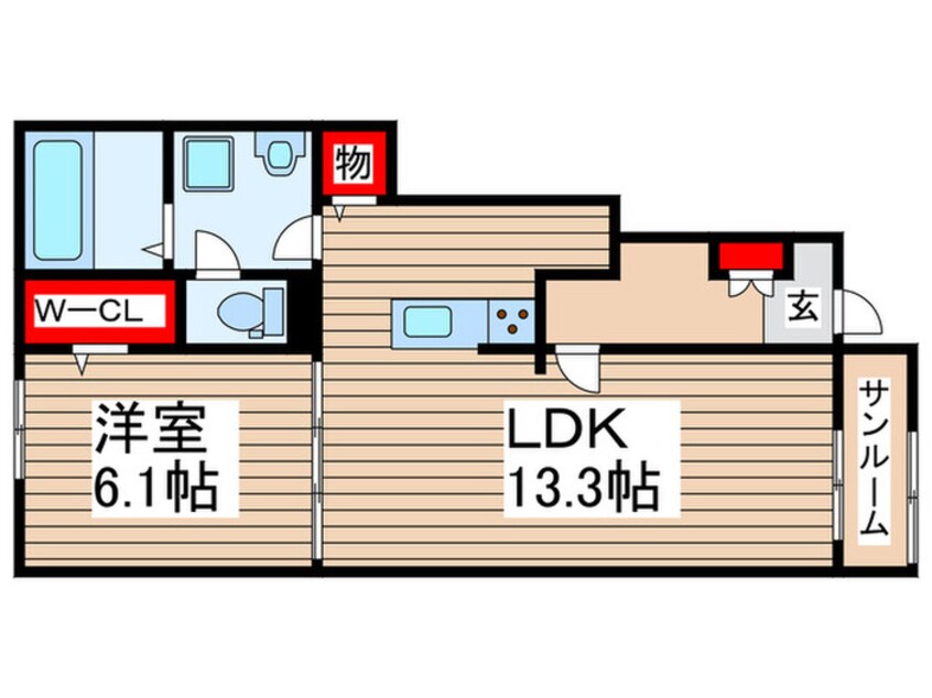 間取図 ハッフルパフⅡ