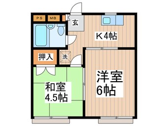 間取図 パレスマーシー(2F)