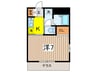 LA　COLLINA 1Kの間取り