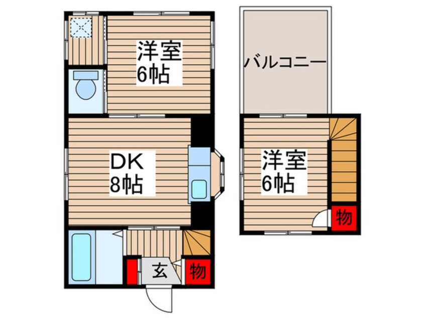 間取図 仮)藤谷様貸家