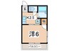 波まちテラス 1Kの間取り