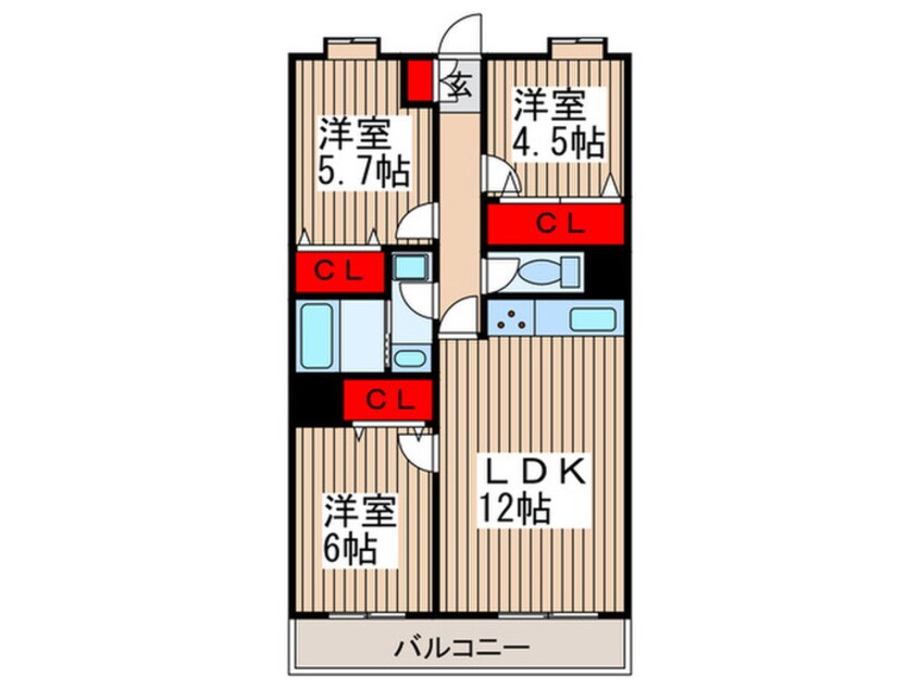 間取図 浦和エメラルドグリーン