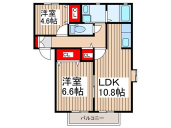 間取図 カーサソレアードⅡ