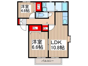 間取図 カーサソレアードⅡ