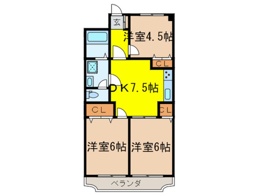 間取図 エレガンス石神井