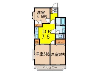 間取図 エレガンス石神井