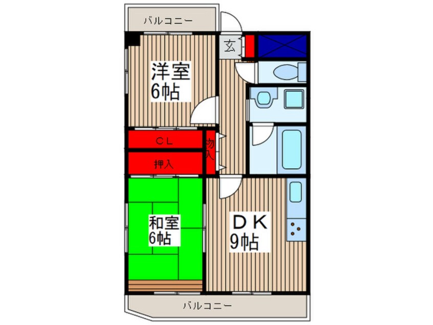 間取図 ユニ－グレイス