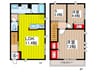 ラ・コリーヌB 2LDK+Sの間取り
