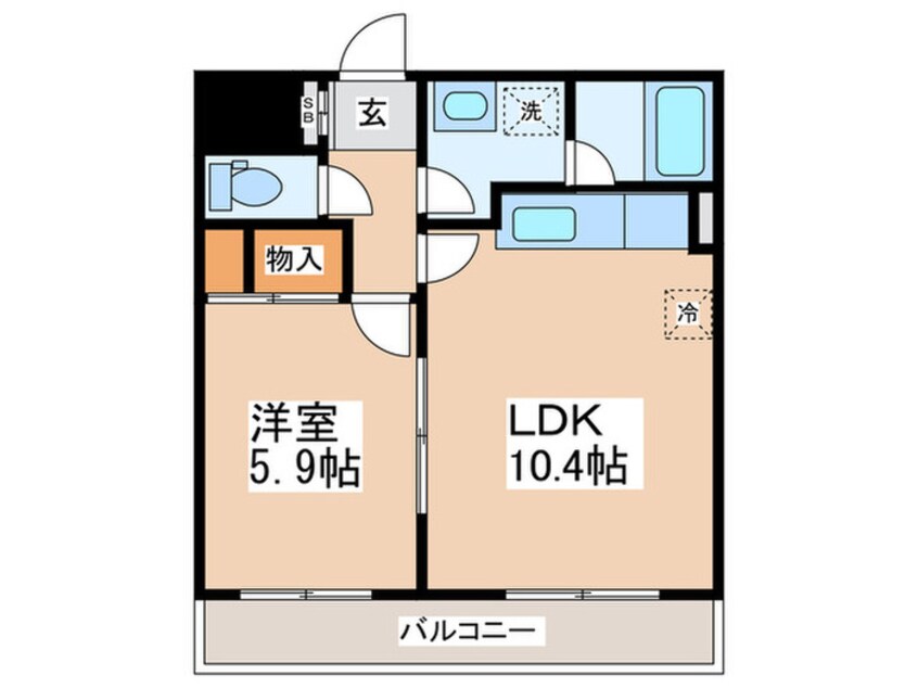 間取図 エルラード北里Ⅰ