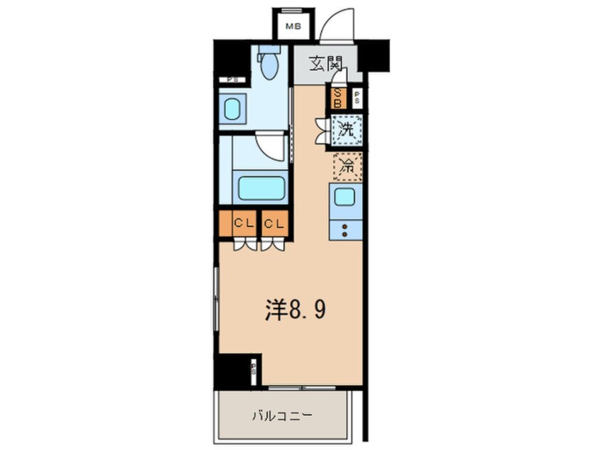 間取図 ﾚｼﾞﾃﾞﾝｼｬﾙｽﾃｰﾄ白金(701)