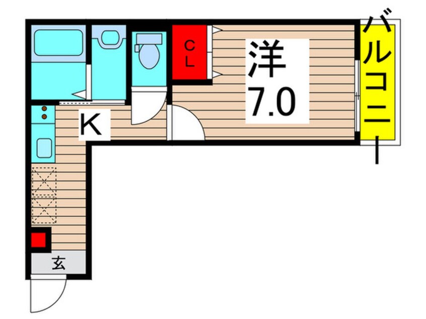 間取図 仮）フィカーサ中川