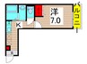 仮）フィカーサ中川 1Kの間取り