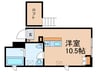 Ferioときわ台 1Rの間取り
