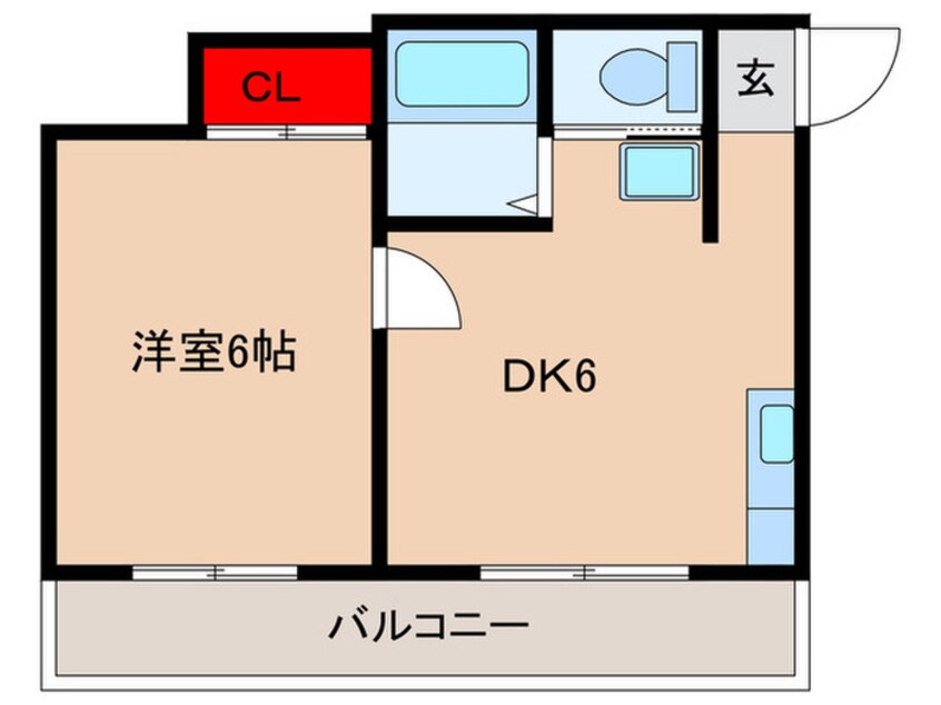 間取図 帝京マンション　　