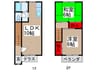 テラスハウス　宮内 2LDKの間取り