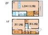 セレネ喜多見 2LDKの間取り