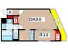 ショコラヒルズ 1DKの間取り