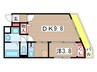 ショコラヒルズ 1DKの間取り