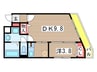ショコラヒルズ 1DKの間取り
