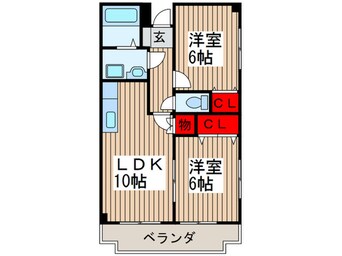 間取図 プランドール藤華