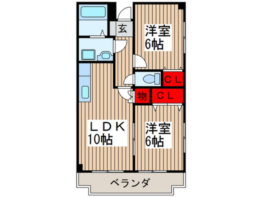 間取図 プランドール藤華