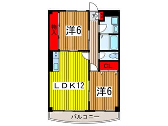 間取図 キャッスルサカグチ