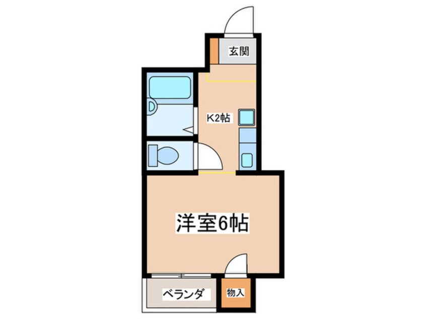 間取図 シャルム北多磨