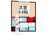 ジェノヴィア根津 1Kの間取り