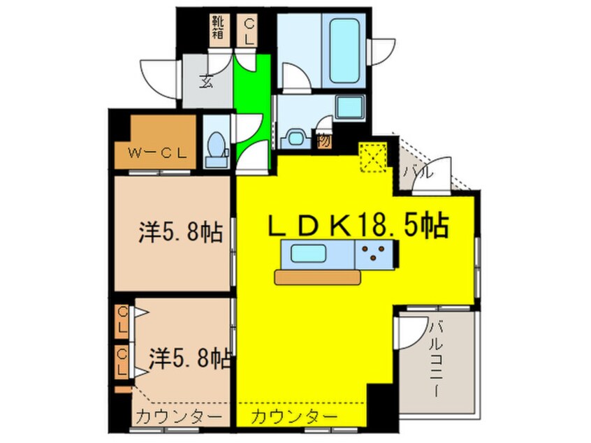 間取図 LEGEDARY COURT赤羽