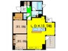 LEGEDARY COURT赤羽 2LDKの間取り