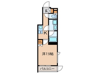 間取図 ルーブル武蔵関弐番館（501）